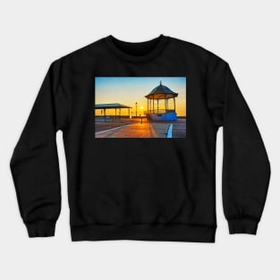 Revere Beach Bandstand at Sunrise Revere Beach Crewneck Sweatshirt